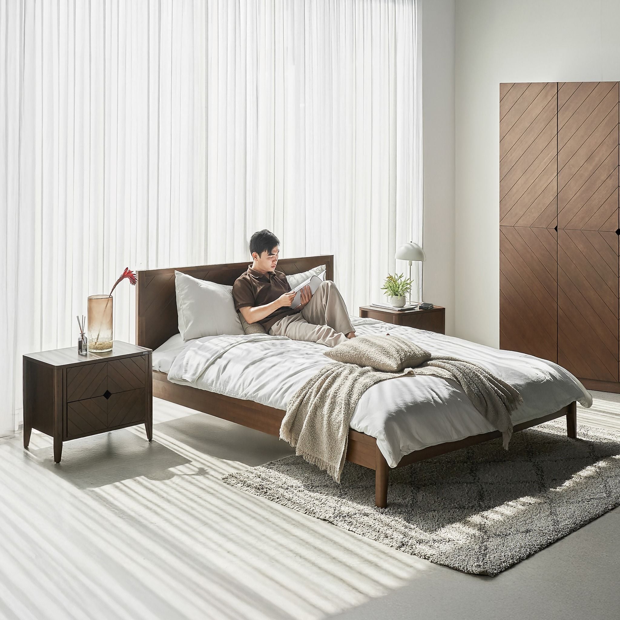  Giường Ngủ Gỗ Tự Nhiên MOHO HOBRO 301 