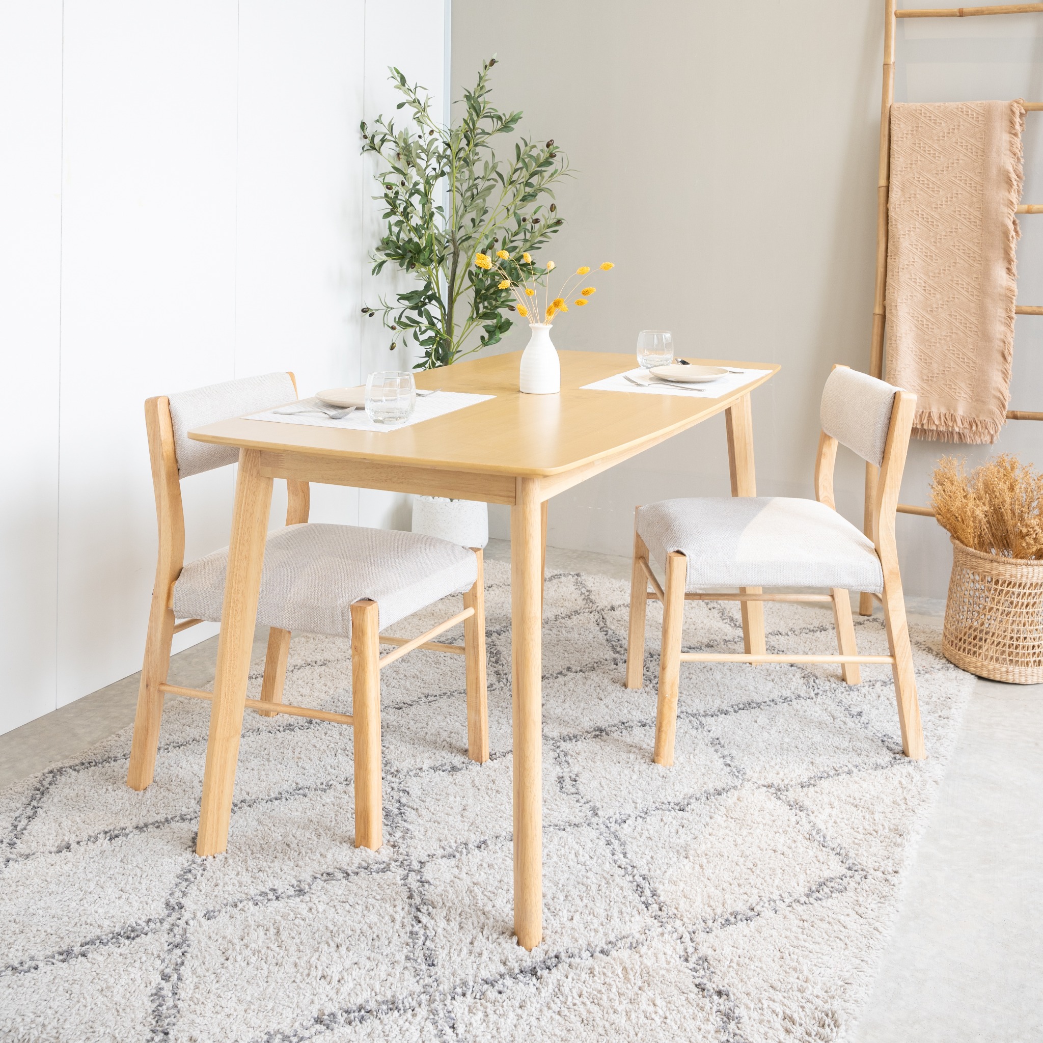  Ghế Ăn Gỗ Cao Su Tự Nhiên MOHO SORO 601 