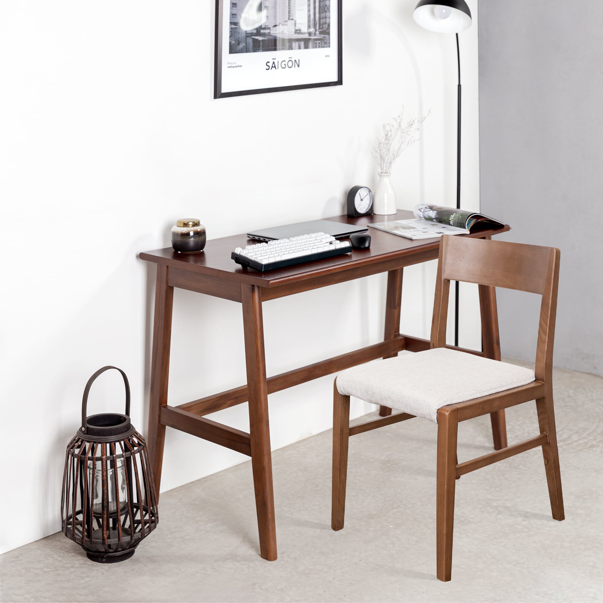  Combo Bàn Làm Việc Gỗ MOHO VLINE 1m1 