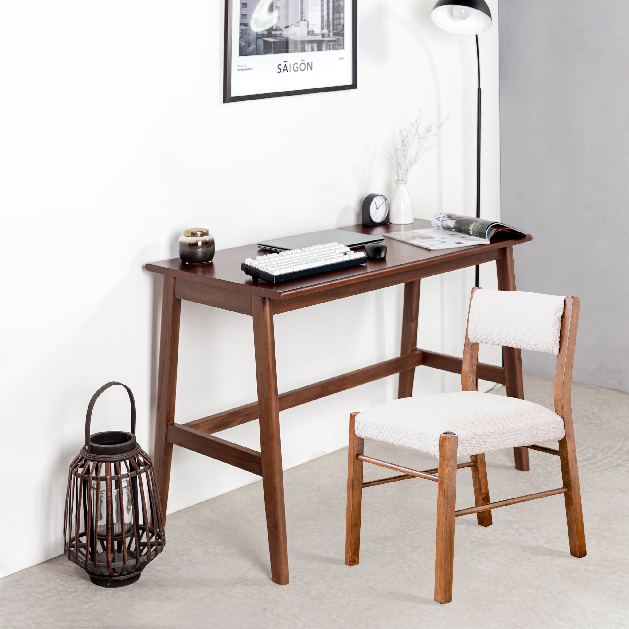  Combo Bàn Làm Việc Gỗ MOHO VLINE 1m1 