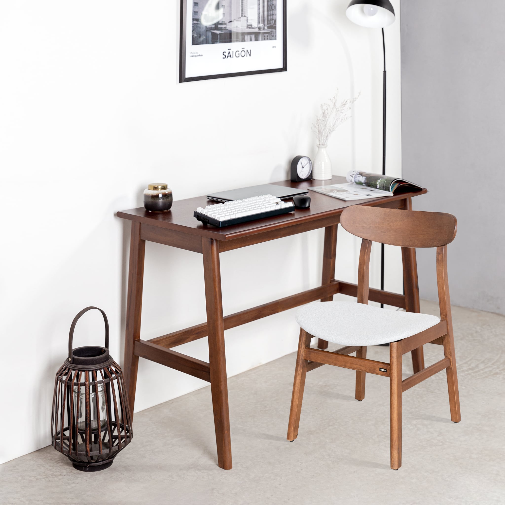  Combo Bàn Làm Việc Gỗ MOHO VLINE 1m1 