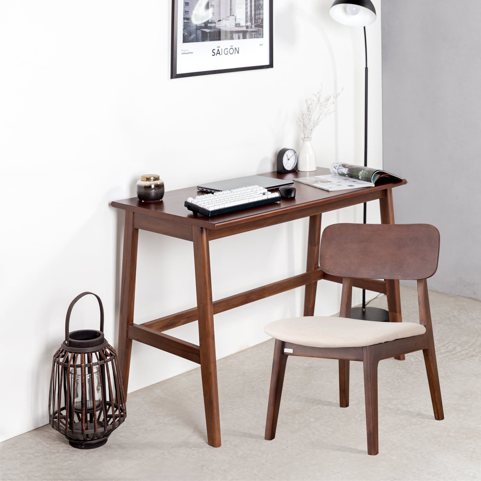  Combo Bàn Làm Việc Gỗ MOHO VLINE 1m1 