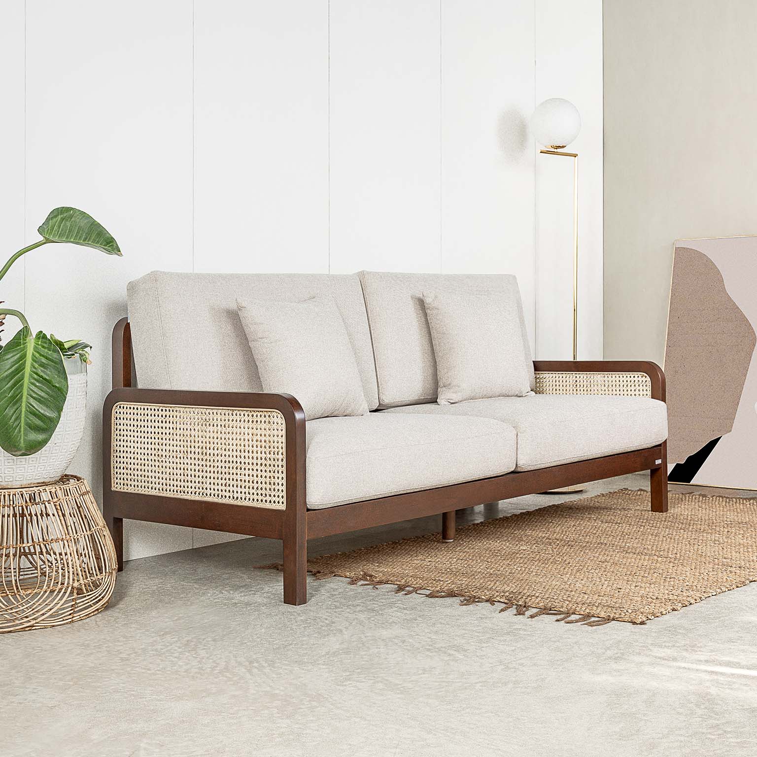  Ghế Sofa Gỗ Cao Su Tự Nhiên MOHO FIJI 401 