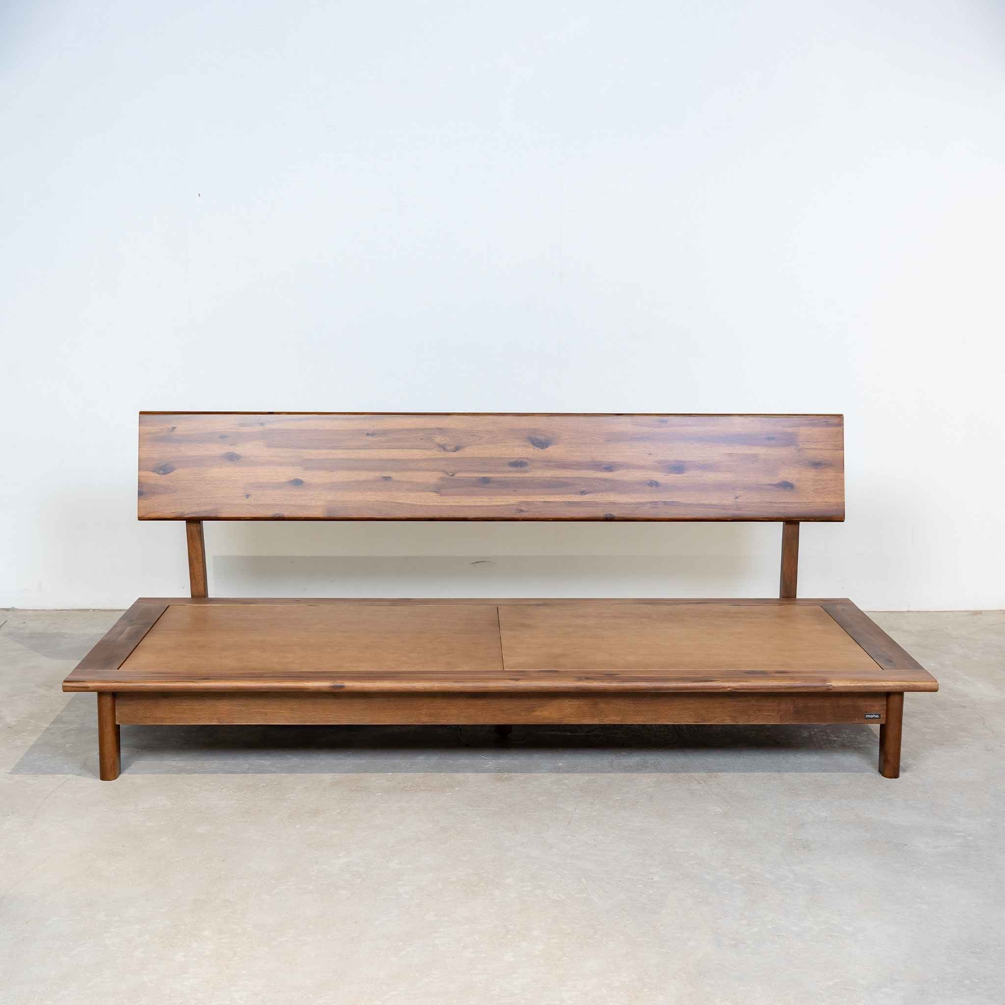  Ghế Sofa Gỗ Tự Nhiên MOHO VLINE 601 Màu Xám Đậm 