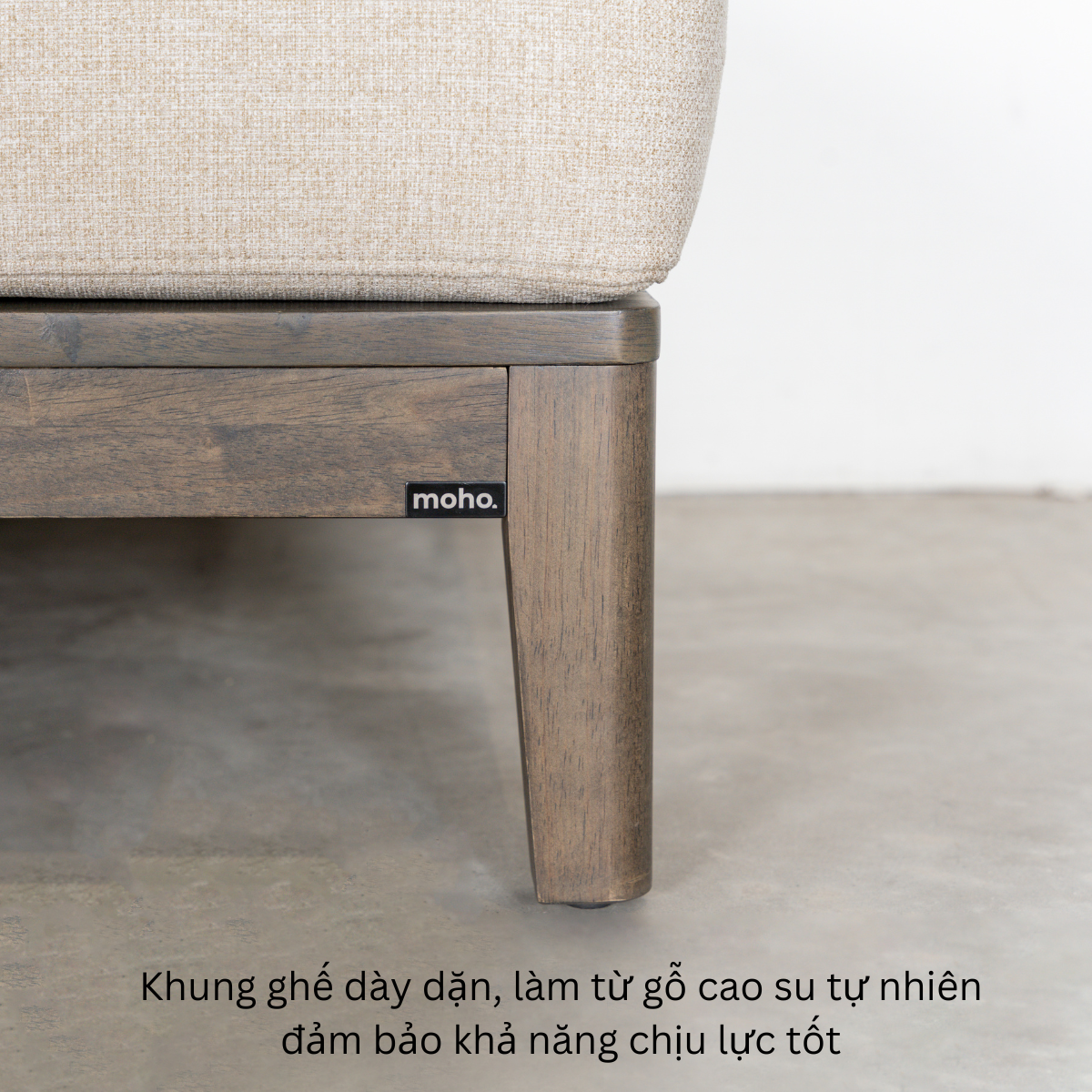  Ghế Sofa Gỗ Cao Su Tự Nhiên MOHO GRENAA 201 
