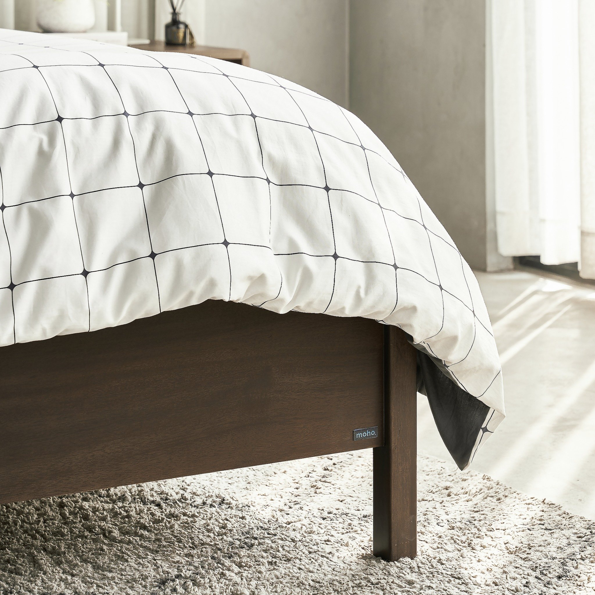  Giường Ngủ Gỗ Tràm MOHO DALUMD 301 Ver 2 Màu Nâu Hạnh Nhân 