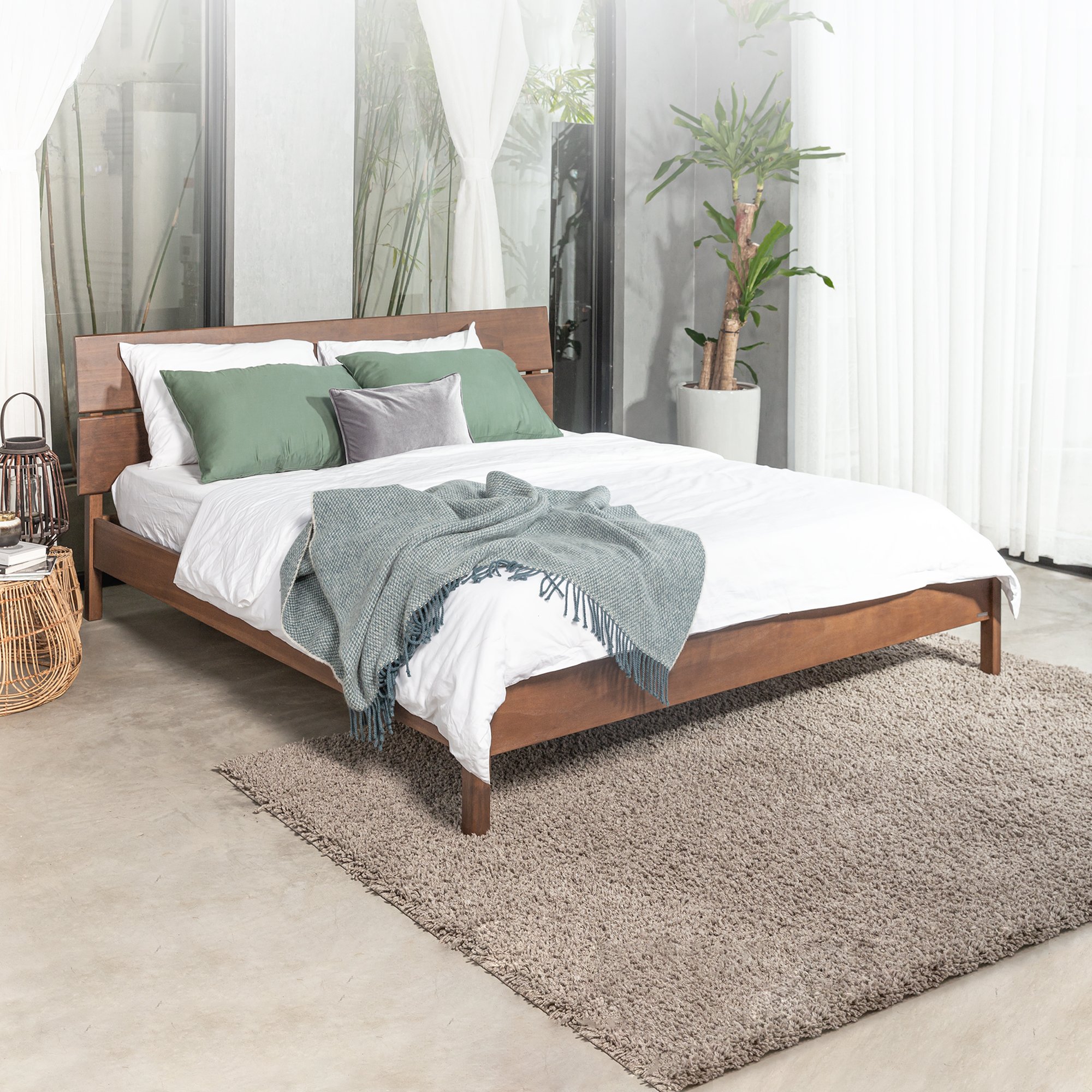  Giường Ngủ Gỗ Tràm MOHO VLINE 601 Nhiều Kích Thước 
