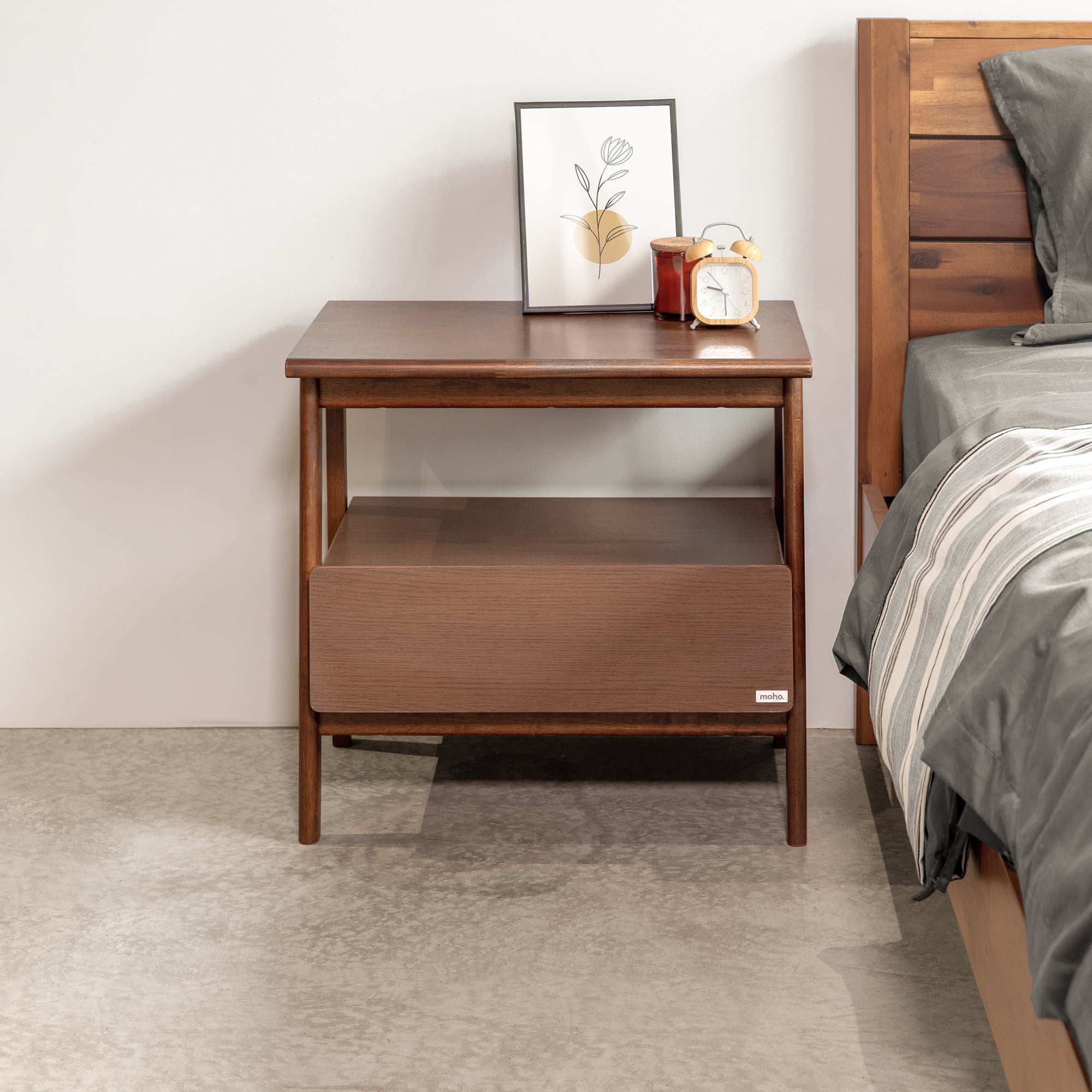  Tủ Đầu Giường Gỗ MOHO VLINE 801 