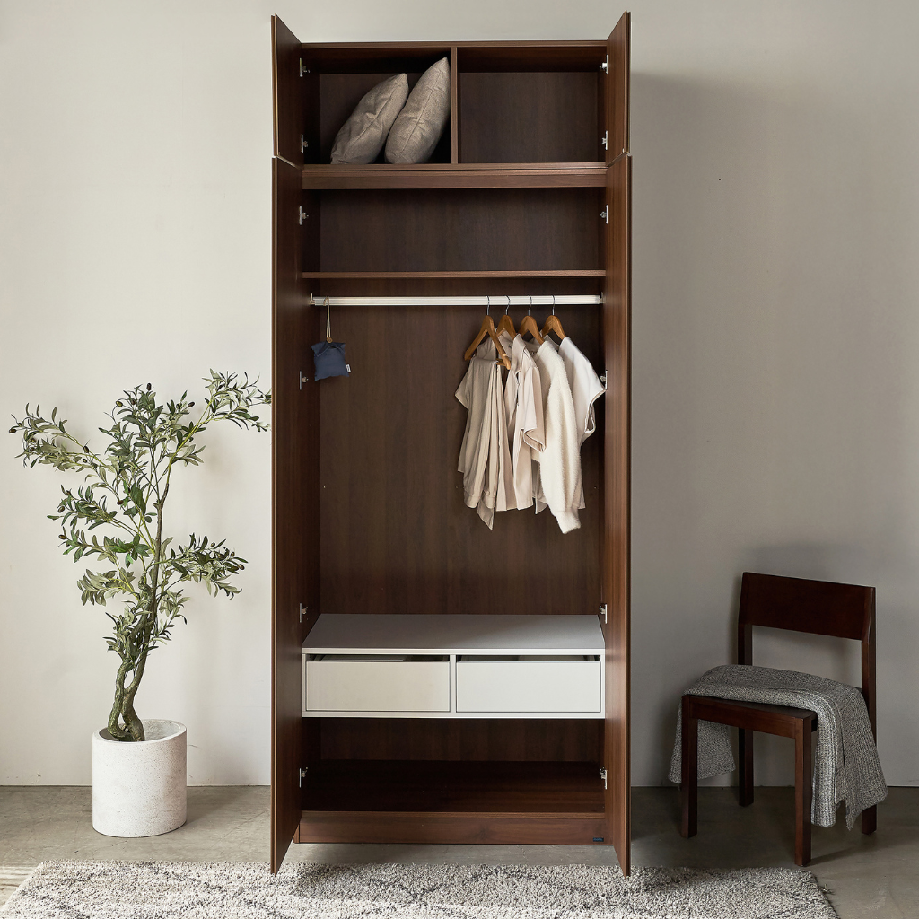  Set Tủ Quần Áo Kèm Tủ Nóc 2m5 VIENNA 
