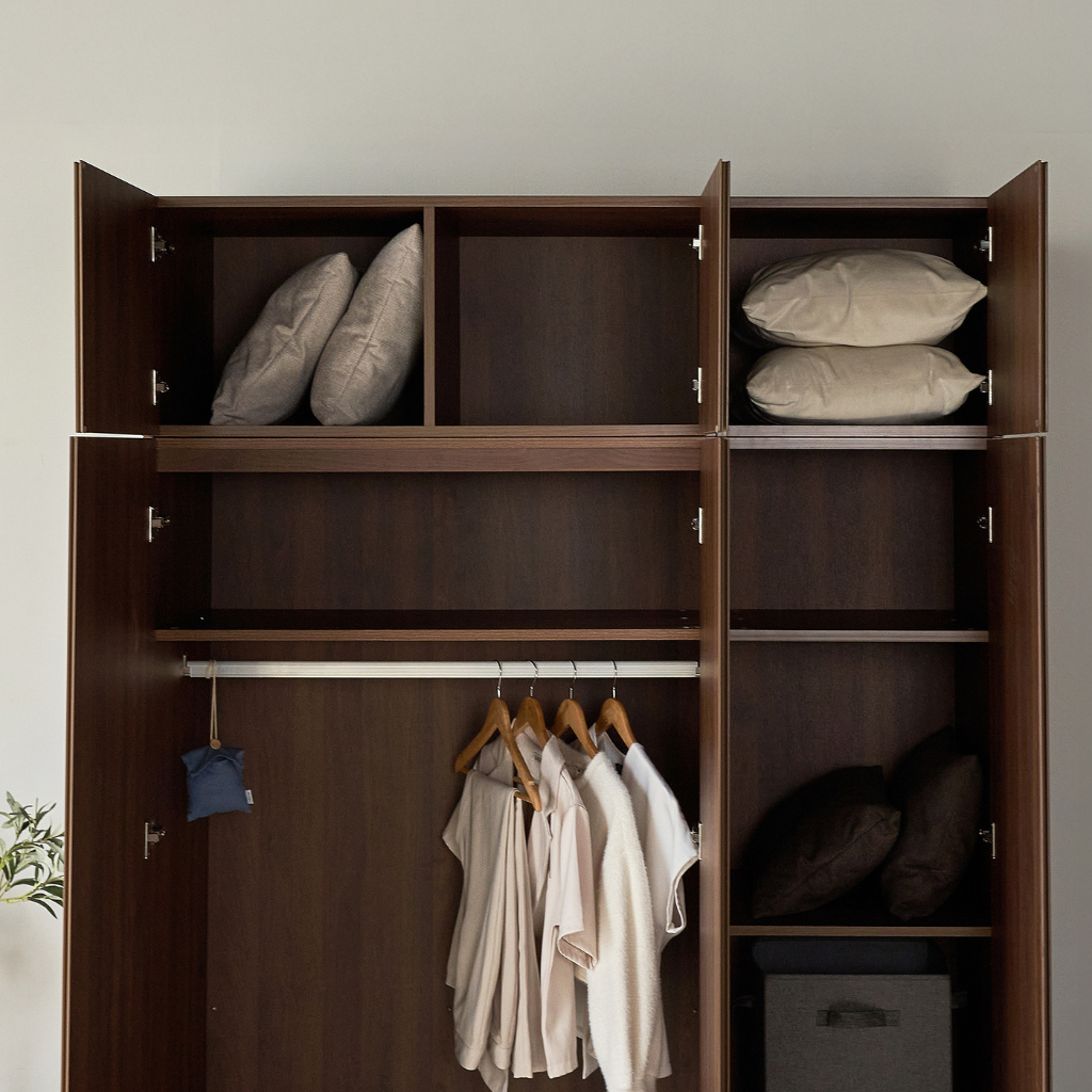  Set Tủ Quần Áo Kèm Tủ Nóc 2m5 VIENNA 