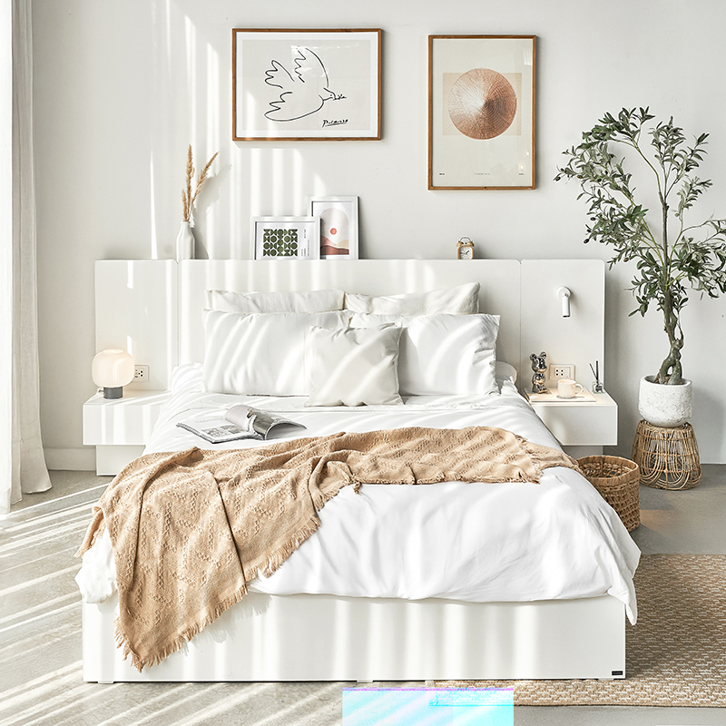  Combo Phòng Ngủ 3 Món MOHO RANDER (Có 2 Ổ Điện & Đèn Đọc Sách - 2m4) 