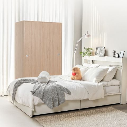  Combo Giường Có Hộc - Tủ Quần Áo VIENNA 