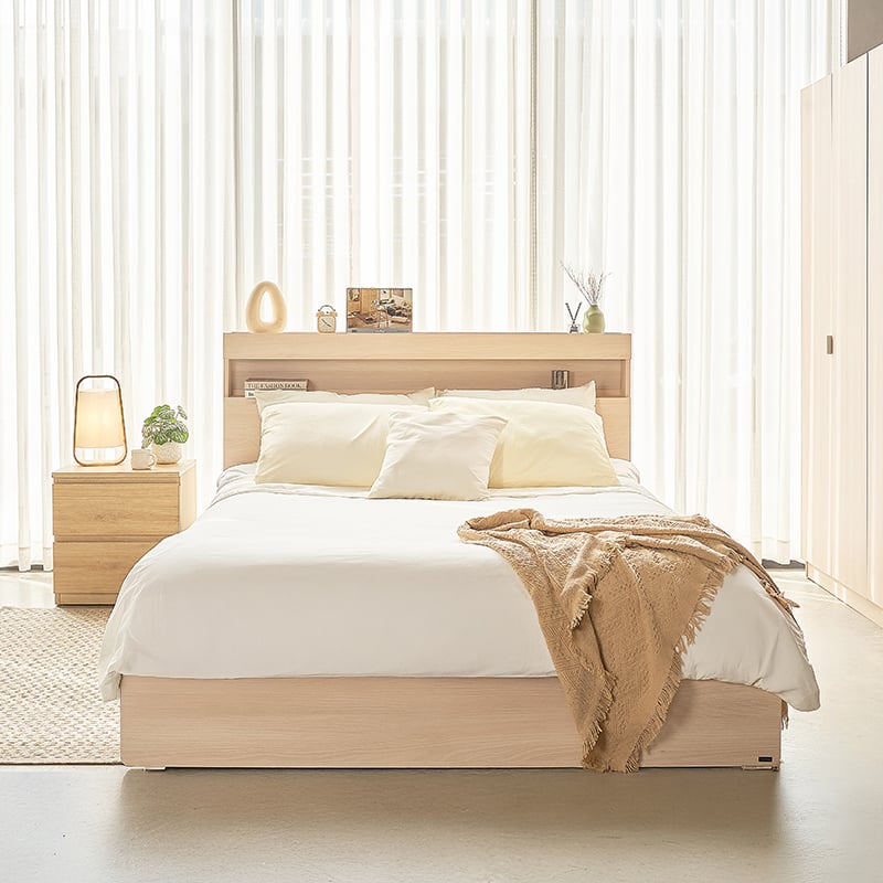  Combo Giường Có Hộc - Tủ Quần Áo VIENNA 