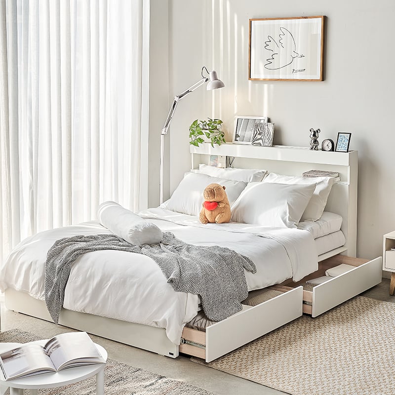  Combo Giường Có Hộc - Tủ Quần Áo VIENNA 