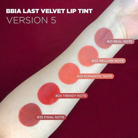 Son Kem Lâu Trôi, Màu Siêu Chuẩn BBIA Last Velvet Lip Tint 5g