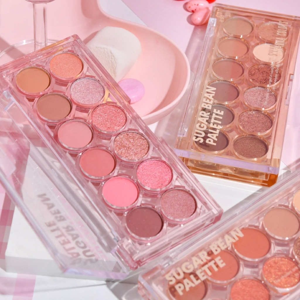 Bảng Phấn Mắt 12 Ô Màu Sivanna Color Sugar Bean Eyeshadow Palette HF1013