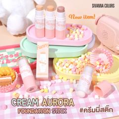 Kem Nền Dạng Thỏi Kèm Mút Tán Sivanna Colors Cream Aurora Foundation Stick HF507