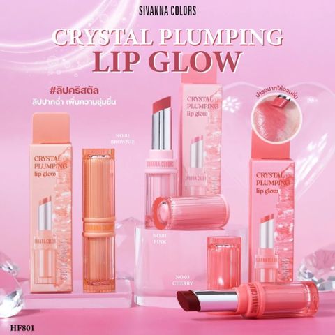 Son Dưỡng Âm Môi Có Màu Sivanna Colors Crystal Plumping Lip Glow HF801