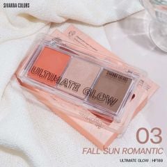 Bảng Má Hồng Bắt Sáng Và Tạo Khối 3 in 1 Sivanna Colors Ultimate Glow HF189