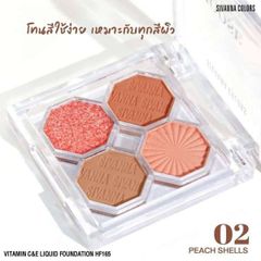 Bảng Phấn Mắt 4 Ô Sivanna Colors Choose Happy Eye x Cheek Shadow Palette HF170