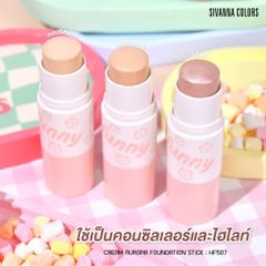 Kem Nền Dạng Thỏi Kèm Mút Tán Sivanna Colors Cream Aurora Foundation Stick HF507