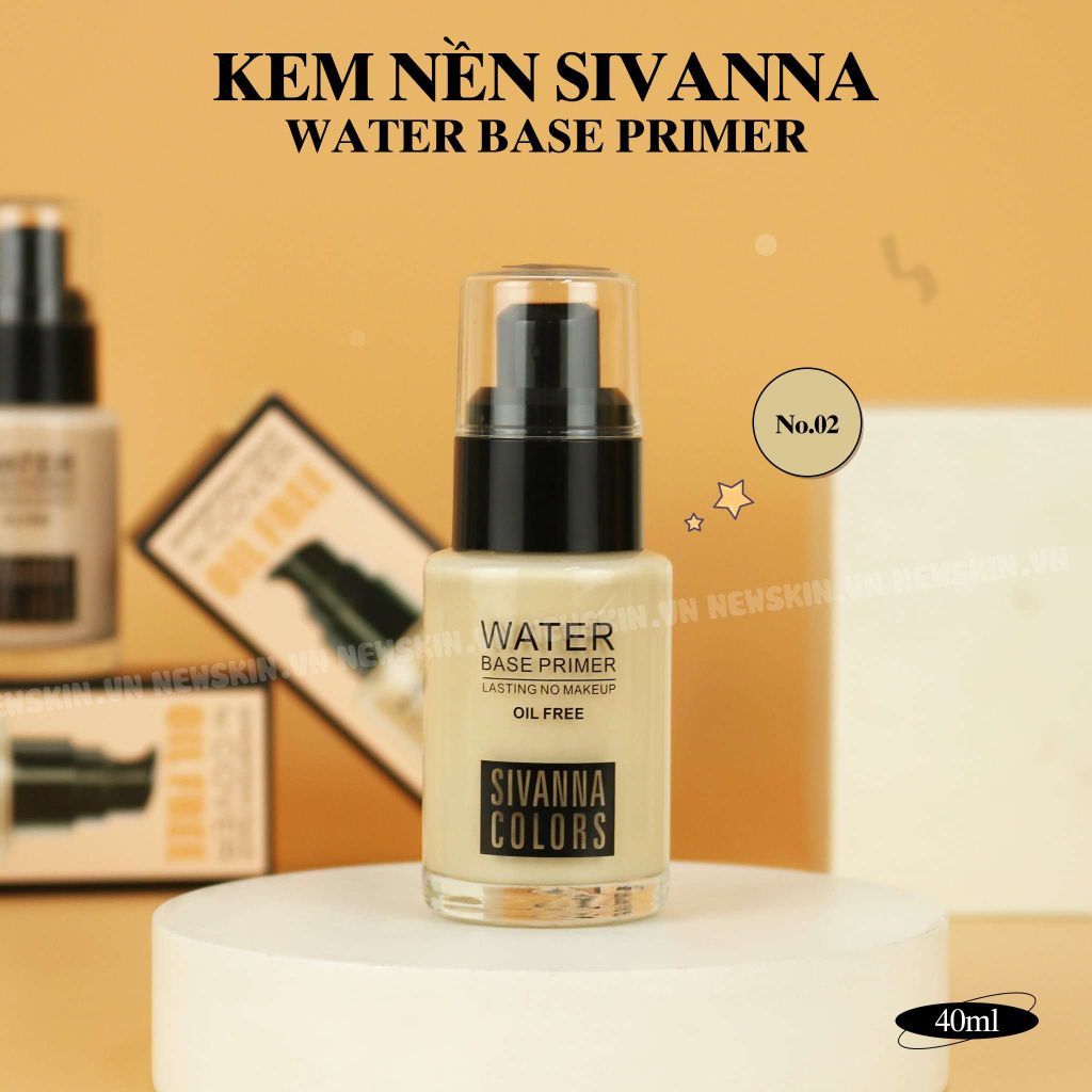 Kem Nền Sivanna Colors Water Base Primer SPF 35 PA+++ (Chai)