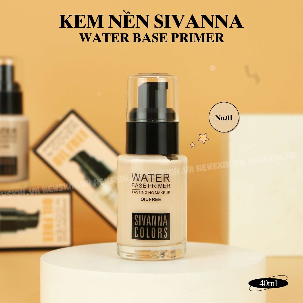 Kem Nền Sivanna Colors Water Base Primer SPF 35 PA+++ (Chai)