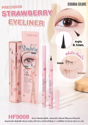 Bút Kẻ Mắt Đầu Siêu Mảnh Sivanna Color Strawberry Eyeliner