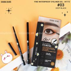 Chì Kẻ Mắt Siêu Mảnh Chống Trôi, Siêu Bền Sivanna Fine Waterproof Eyeliner Gel