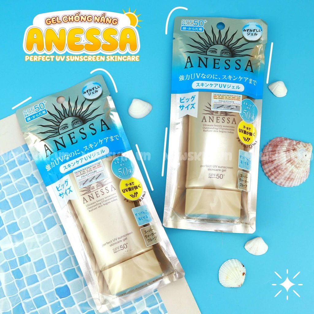 Gel Chống Nắng Dưỡng Da Anessa Perfect UV Sunscreen Skincare Gel SPF50+/PA++++ 90ml