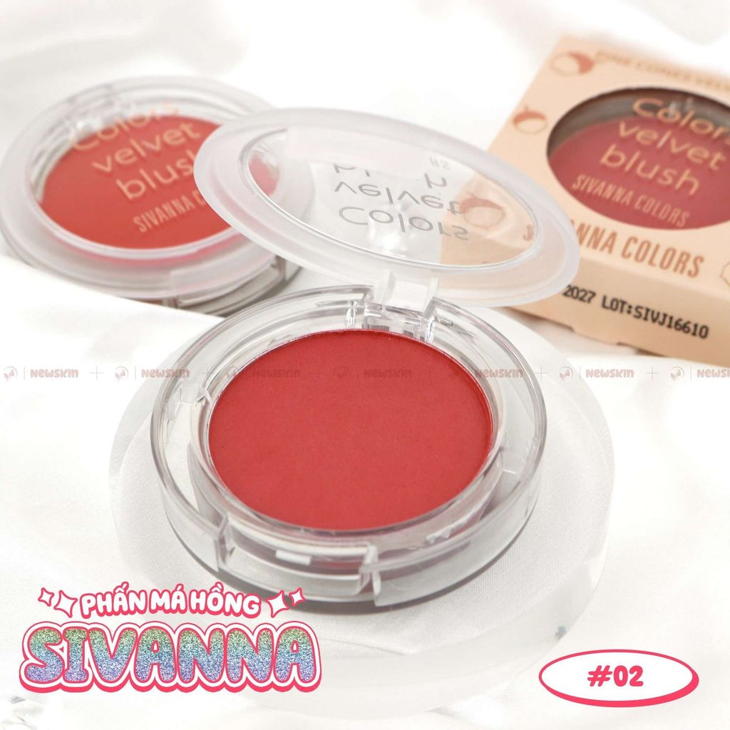 Phấn Má Hồng Sivanna Colors Velvet Blush