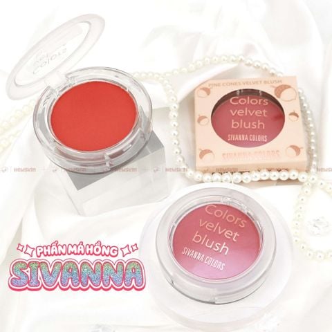 Phấn Má Hồng Sivanna Colors Velvet Blush