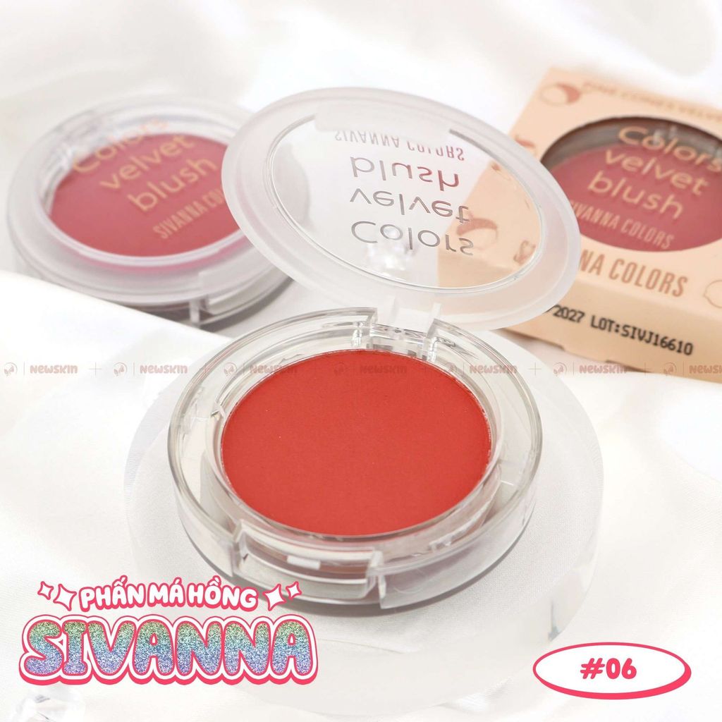 Phấn Má Hồng Sivanna Colors Velvet Blush