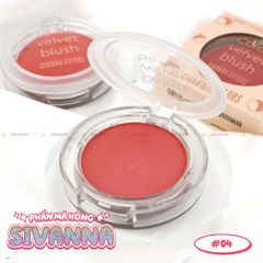 Phấn Má Hồng Sivanna Colors Velvet Blush