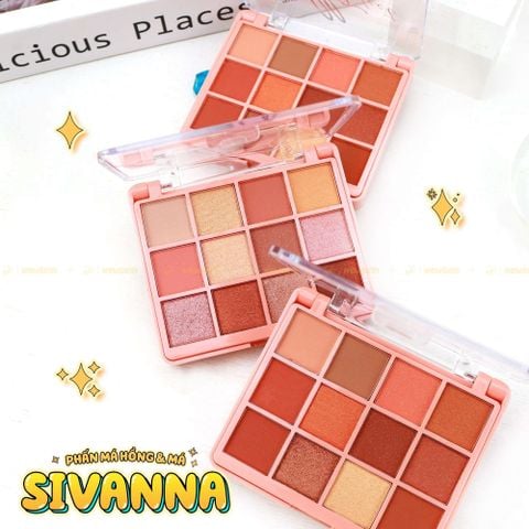 Bảng Phấn Mắt Và Má Hồng 2in1 Sivanna Colors Hello Perfect Eyeshadow & Contour