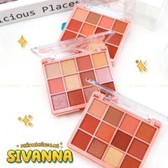 Bảng Phấn Mắt Và Má Hồng 2in1 Sivanna Colors Hello Perfect Eyeshadow & Contour