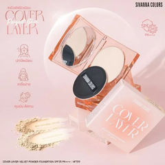 Phấn nền dạng bột Sivanna colors cover layer velvet SPF35 - HF709