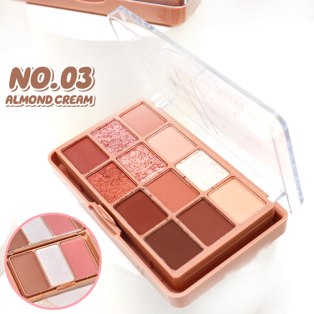 Phấn mắt 2 tầng Sivanna Colors Soft Blurring 12/3 Double Eye Palette - HF620