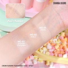 Kem Nền Dạng Thỏi Kèm Mút Tán Sivanna Colors Cream Aurora Foundation Stick HF507