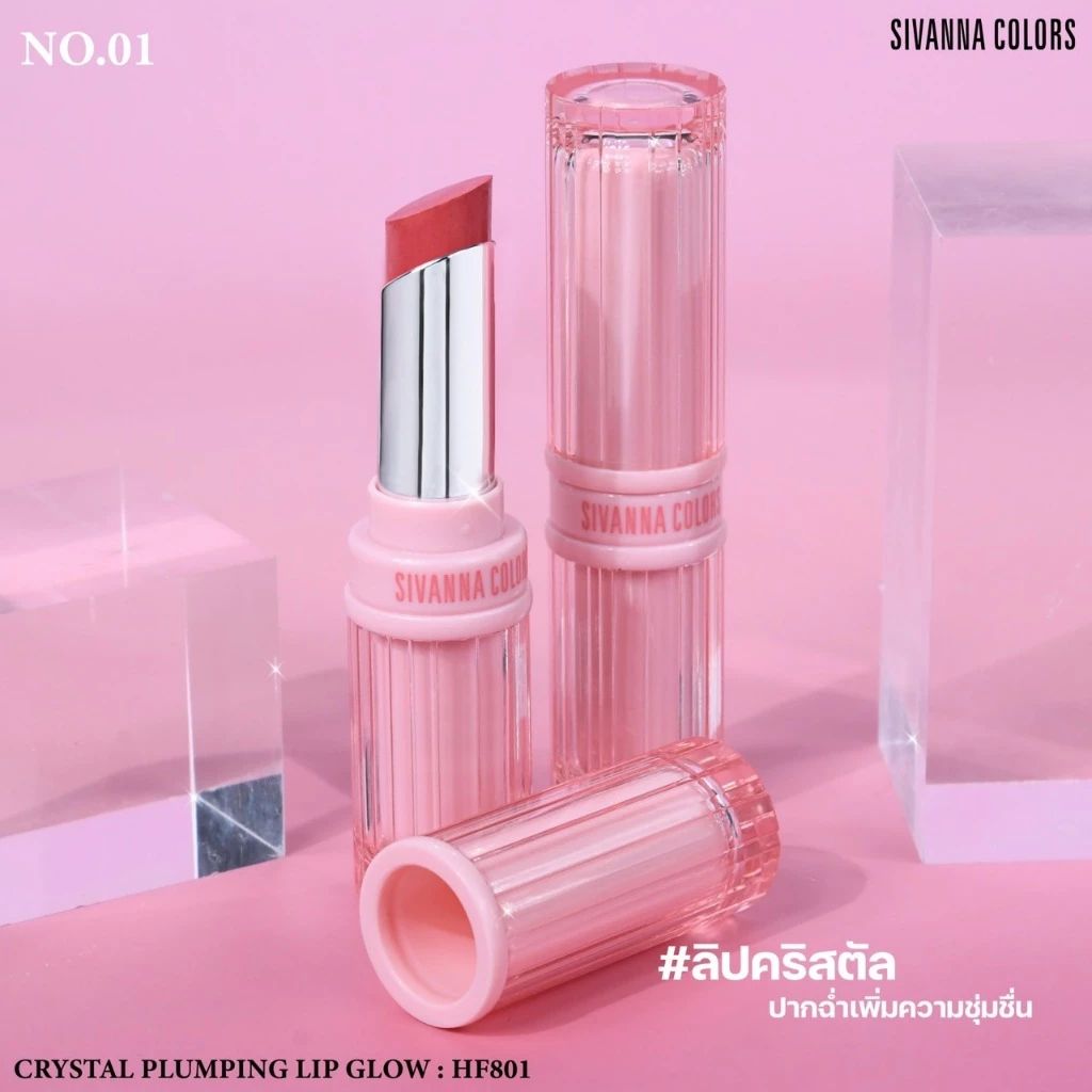 Son Dưỡng Âm Môi Có Màu Sivanna Colors Crystal Plumping Lip Glow HF801