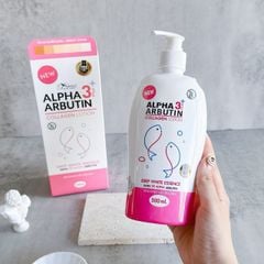 Sữa dưỡng thể Alpha Arbutin Collagen Lotion 3 Plus 500ml Thái Lan