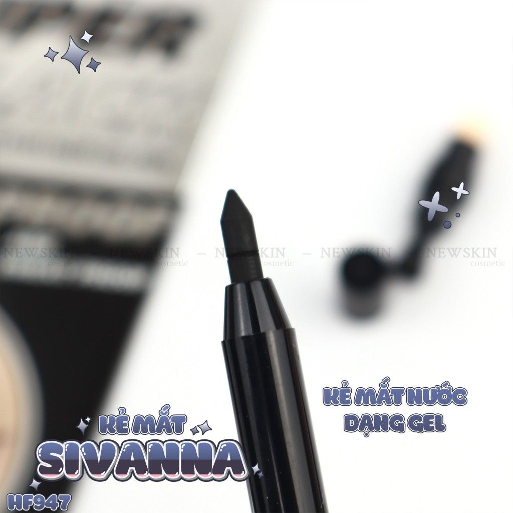 Chì Kẻ Mắt Sivanna Colors Eyes-Opener Eyeliner Gel Pan Super Black HF947