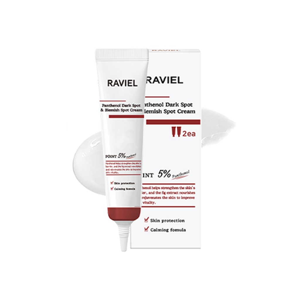 Kem đặc trị thâm, kháng viêm và ngăn ngừa mụn RAVIEL Panthenol Dark Spot & Blemish Spot Cream 15ml