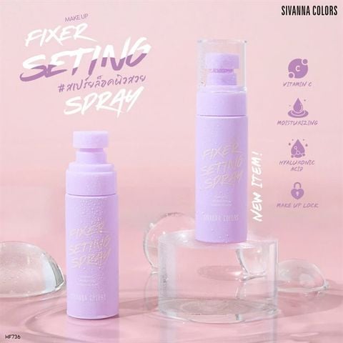 Xịt khóa nền Sivanna Colors Make Up Fixer Setting Spray HF736