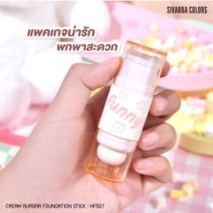 Kem Nền Dạng Thỏi Kèm Mút Tán Sivanna Colors Cream Aurora Foundation Stick HF507