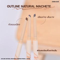 Chì kẻ mày Sivanna Colors Outline Natural Machete Eyebrow Penci HF505