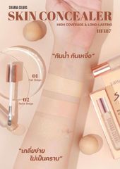 Kem Che Khuyết Điểm Kèm Cọ Che Phủ Cao SIVANNA COLORS Skin Concealer HF187