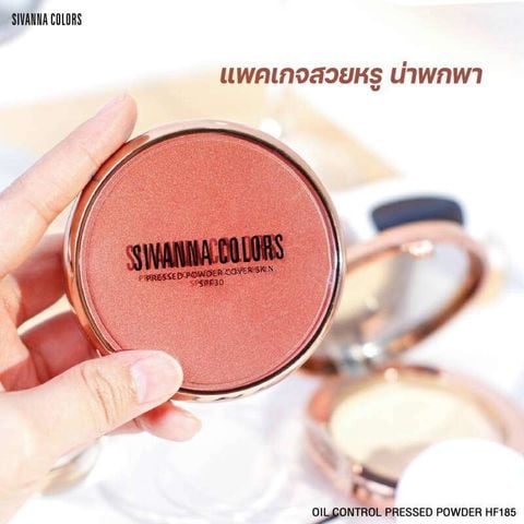 Phấn Phủ Kiềm Dầu Sivanna color Pressed Power Cover Skin HF185