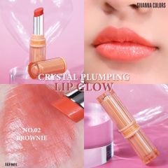 Son Dưỡng Âm Môi Có Màu Sivanna Colors Crystal Plumping Lip Glow HF801