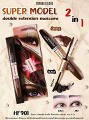 Mascara Hai Đầu Nối Mi Sivanna Colors Super Model Waterproof Long Thick HF901